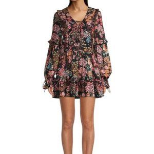 Ted Baker Hendria Ruffle-Trim Mini Dress